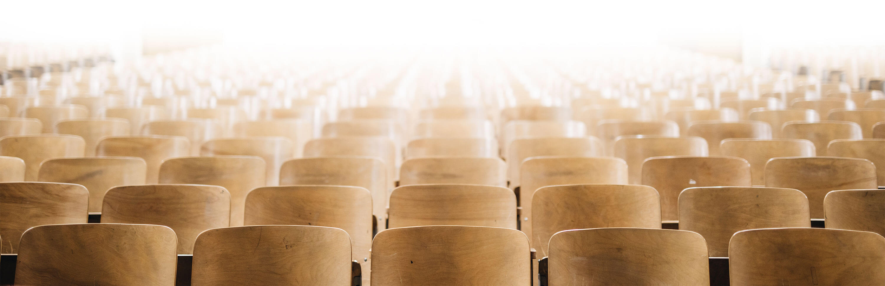 Empty classroom seats